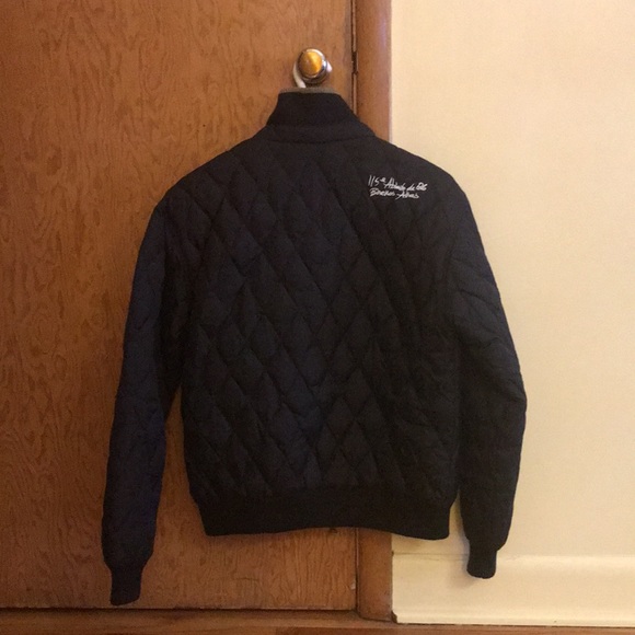 Rare Argentina Polo Team quilted down filled jacket. Genuine. Rare. Mint. Mens. - Picture 16 of 16